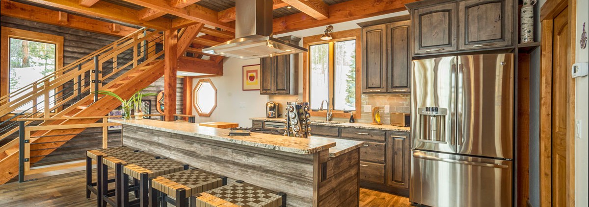 Elk Thistle timber frame kitchen 2