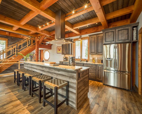 Elk Thistle timber frame kitchen 2