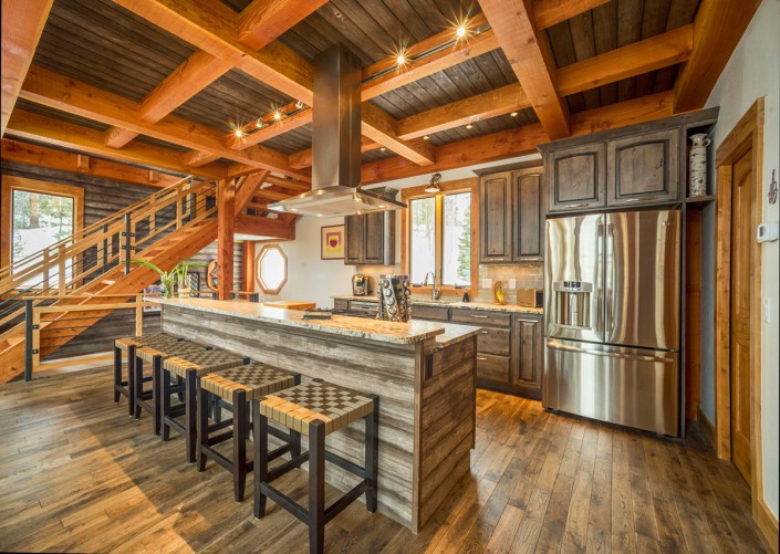 Elk Thistle timber frame kitchen 2