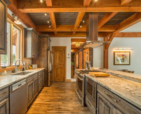 Elk Thistle timber frame kitchen