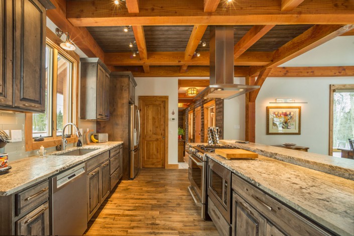 Elk Thistle timber frame kitchen
