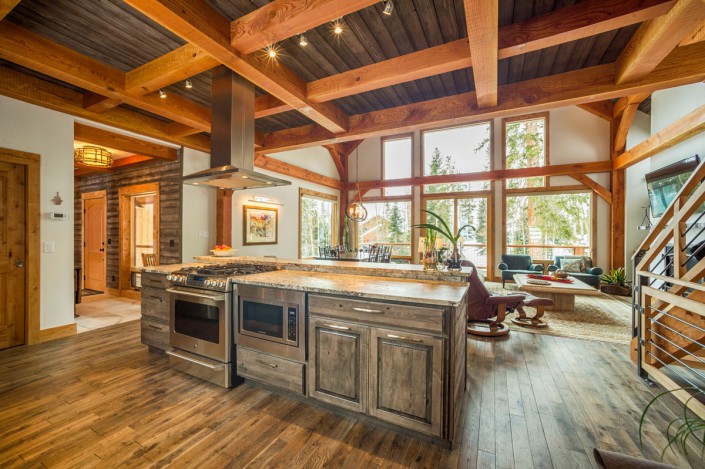 Elk Thistle timber frame kitchen 3