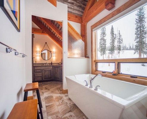 Elk Thistle timber frame bathroom 2