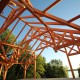 timber frame lodge Minnesota lake