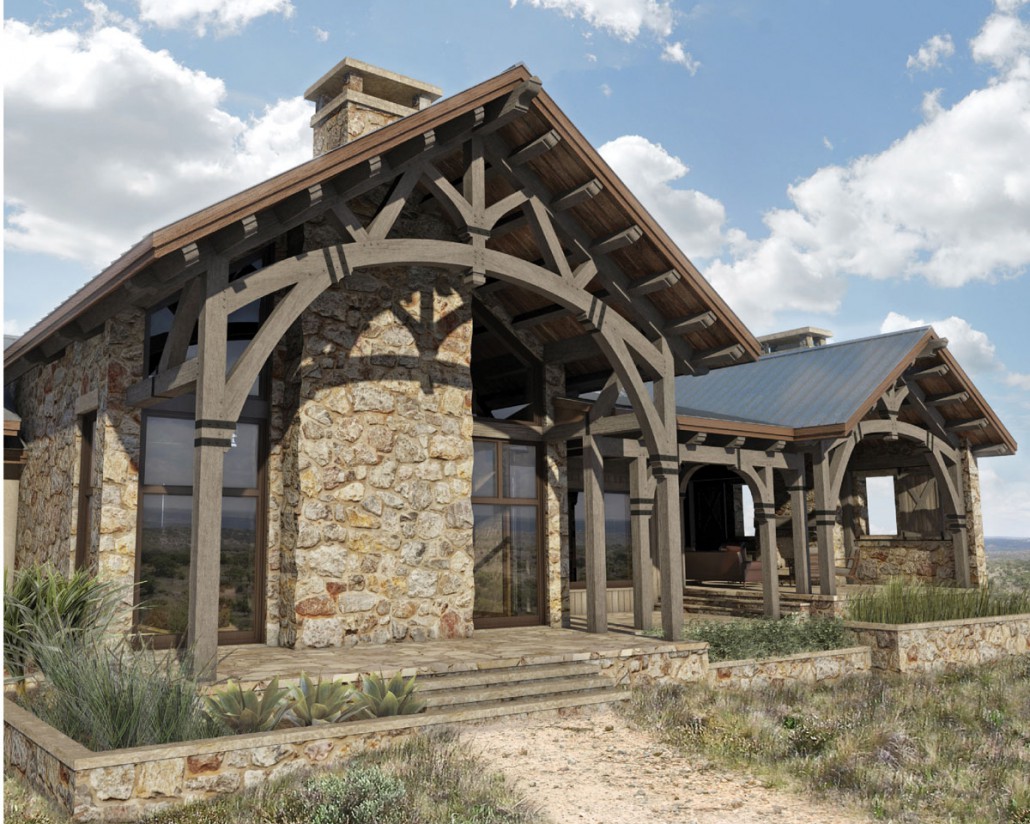 Hill Country Ranch  5 131 sq ft Colorado Timberframe