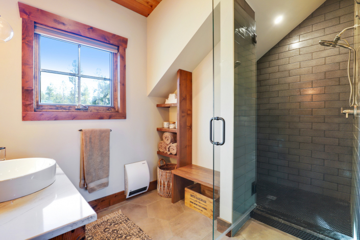 mountain house bathroom shower