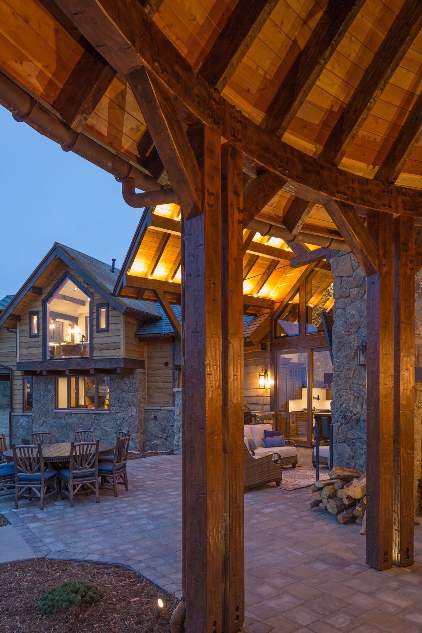 Lions Tale Ranch Colorado Timberframe