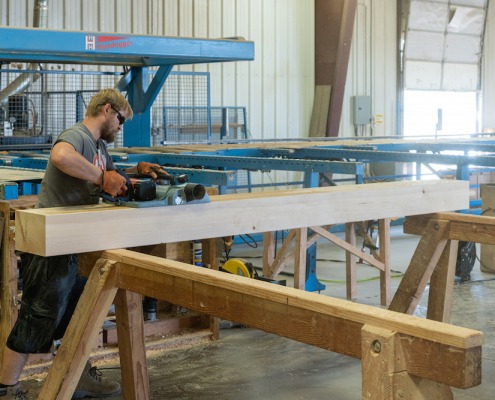 Colorado Timberframe shop wood planer