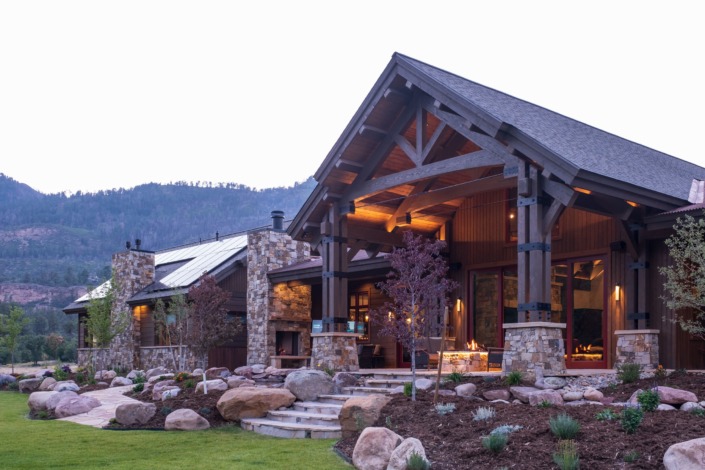 Timber Frame house in Durango Colorado