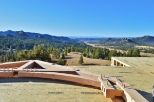 Remote timber frame raising in Colorado